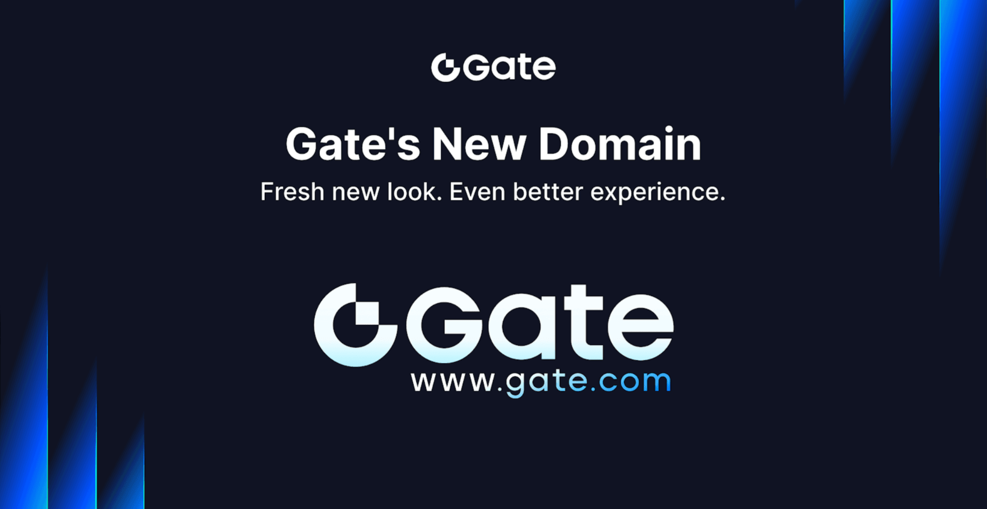 Gate Introduces Brand New Domain Gate.com and Brand Logo, Advancing Toward the &#8220;Next-Generation Crypto Exchange&#8221;