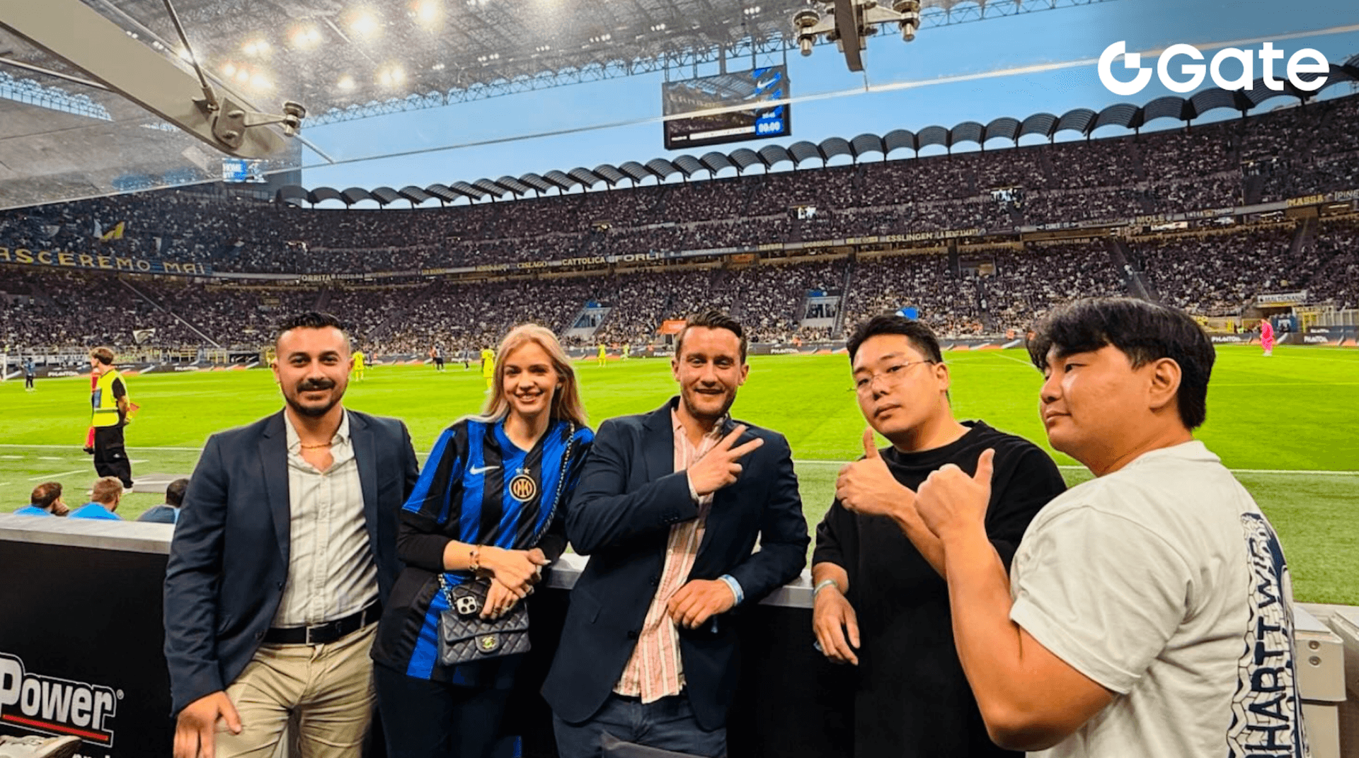 Gate CGEO Laura and KOLs Gather in Inter&#8217;s VIP Box, Witnessing the Brand&#8217;s Pinnacle Moment Up Close